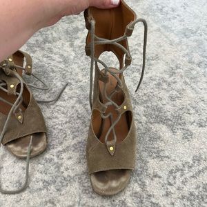Chloe suede wedge gladiator sandals